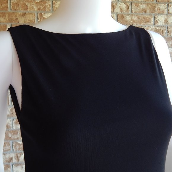 Laundry size 4 LONG BLACK LOW BACK CHIC DRESS - Picture 5 of 15